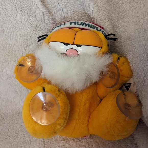 Vintage 1981 Garfield Bah HumBug! Stuck On You Plush - Picture 9 of 10